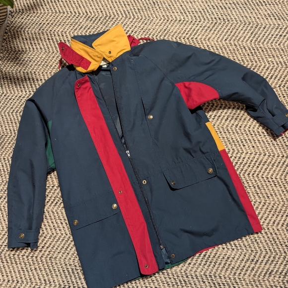 90s Colour Block Jacket Windbreaker - Picture 11 of 14
